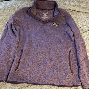 L.L bean fleece lined pullover